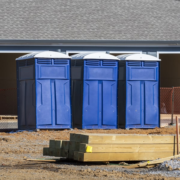 how can i report damages or issues with the porta potties during my rental period in Clarksburg